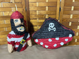 Pirate and Pirate Ship Pinatas