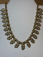 Gold Choker with Leaves