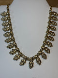 Gold Choker with Leaves