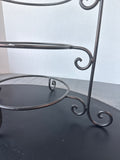 Wrought Iron 3-Tier Plate Holder