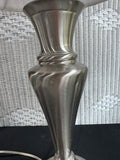 Pair of Stiffel Brushed Nickel Table Lamps (WORKS)
