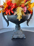 3-Pumpkin Faux Floral Fall or Halloween Topiary