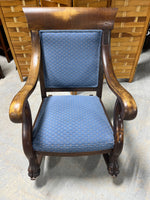 Antique Rocking Chair with Claw Feet