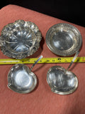 Lot of 4 Silver Plated Small Bowls/Dishes