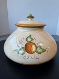 Vietri Italian Affresco Tuscan Ceramic Biscotti Jar