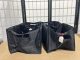 Crate & Barrel Canvas Totes/Baskets (B), Set of 4,  10"x9", 8"H.