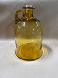 Blenko Wheat Amber Moonshine Glass Jug With Cork