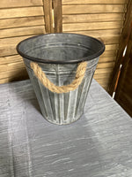 Decorative Trash Can with Rope Handles