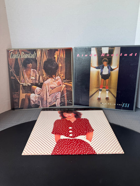 (H) Trio of Linda Ronstadt Vintage LP Vinyl
