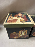 Primitives By Kathy Wooden Square Christmas Nesting Boxes