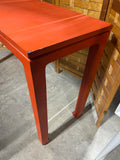 Orange Painted Console Table