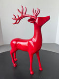 Red Resin Reindeer