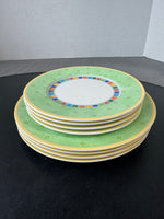 (C) 8-Piece Villeroy & Boch Twist Alea Verde China Set