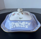 Spode England Maritime Rose Bone China Covered Vegetable Bowl (A)