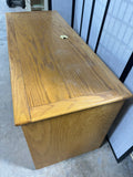 Large Oak/Light Wood Tone Desk with Keyboard Pull Out Tray ***HEAVY ITEM***READ DETAILS ON PICK UP POLICY***