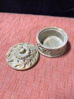 Small Carved Stone Trinket Box