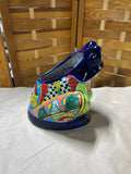 Mexican Pottery Colorful Frog Planter