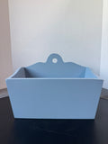Periwinkle Blue Wall Mount Storage Bin