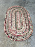 Oval Braided Rug, 60"x37"