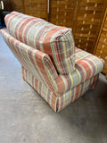 Michael Thomas Furniture Inc. Orange One Plaid Chair with (2) Throw Pillows