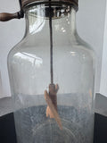 Dazey Antique Large Glass Hand-Crank Glass Butter Churn