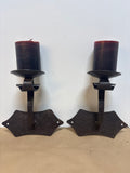 Pair of Wrought Iron Candle Sconces