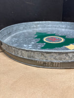 Large Holiday Galvanized Tray with Letter “R”