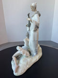 Lladro Pensive Pierrot & Ballerina Large Porcelain Figurine AS IS (READ DESCRIPTION CAREFULLY)