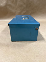 Small Blue Metal Tool Box