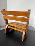Wooden Vintage Convertible Child’s Chair & Step Stool