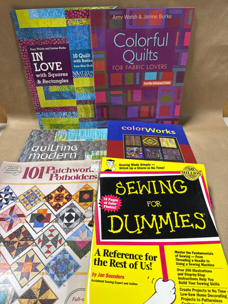 (F) Lot Of 6 Quilting And Sewing Books