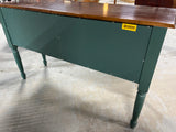 Nichols & Stone Buffet, green base with dark wood top