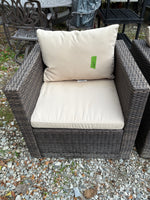 All Weather Wicker patio Chair Pair