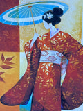 Geisha Print; Signed Keith Mallett
