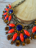 J Crew Chunky Fan Statement Necklace