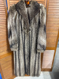 Womens Long Racoon Fur Coat