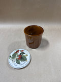 Stoneware Fraise Strawberry Preserves Jar (A)