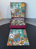 Galison Bookshop Afternoon 500-Piece Foil Jigsaw Puzzle