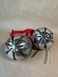 1990/1991 Wallace Silver Sleigh Bells With Boxes - Pair