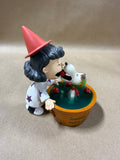 Lenox Peanuts Lucy's Halloween Surprise Bobbing for Apples Snoopy With Box