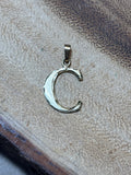 14K Gold “C” Pendant