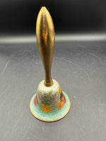 Solid Brass Bell With Hand Painted Ducks