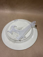 Christmas Is For Sharing, Loving And Caring Plate With Stand // 2 AVAILABLE // *** PRICED INDIVIDUALLY ****