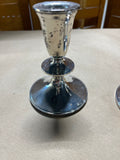 Sterling Pair of Weighted Candle Sticks, 5"H