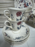 (A) 75-Piece Wedgwood Williamsburg Potpourri China Set