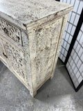 Cabinet with Carved Door and Drawers, Made in India