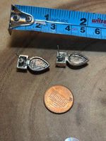 Silver Tone/Pink Earrings