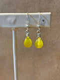 Yellow Earrings & Pendant Set