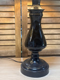 Pair of Lightweight Brown Metal Lamps