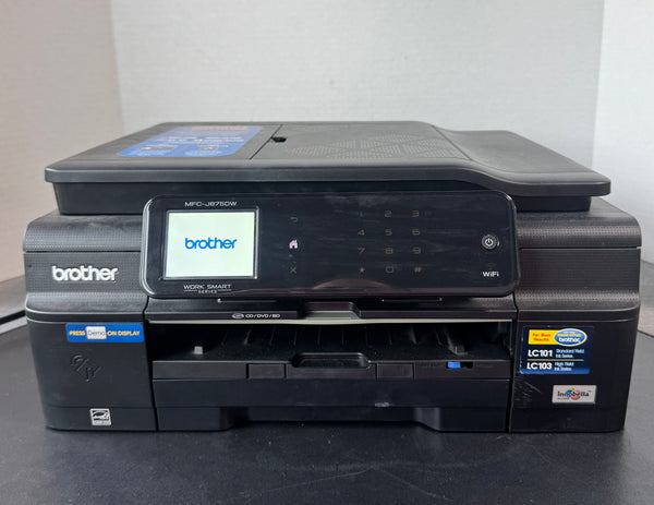 Brother Inkjet All-In-One Printer with Some Ink & Paper